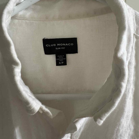 Club Monaco Linen Shirt Sz Small - Picture 2 of 3